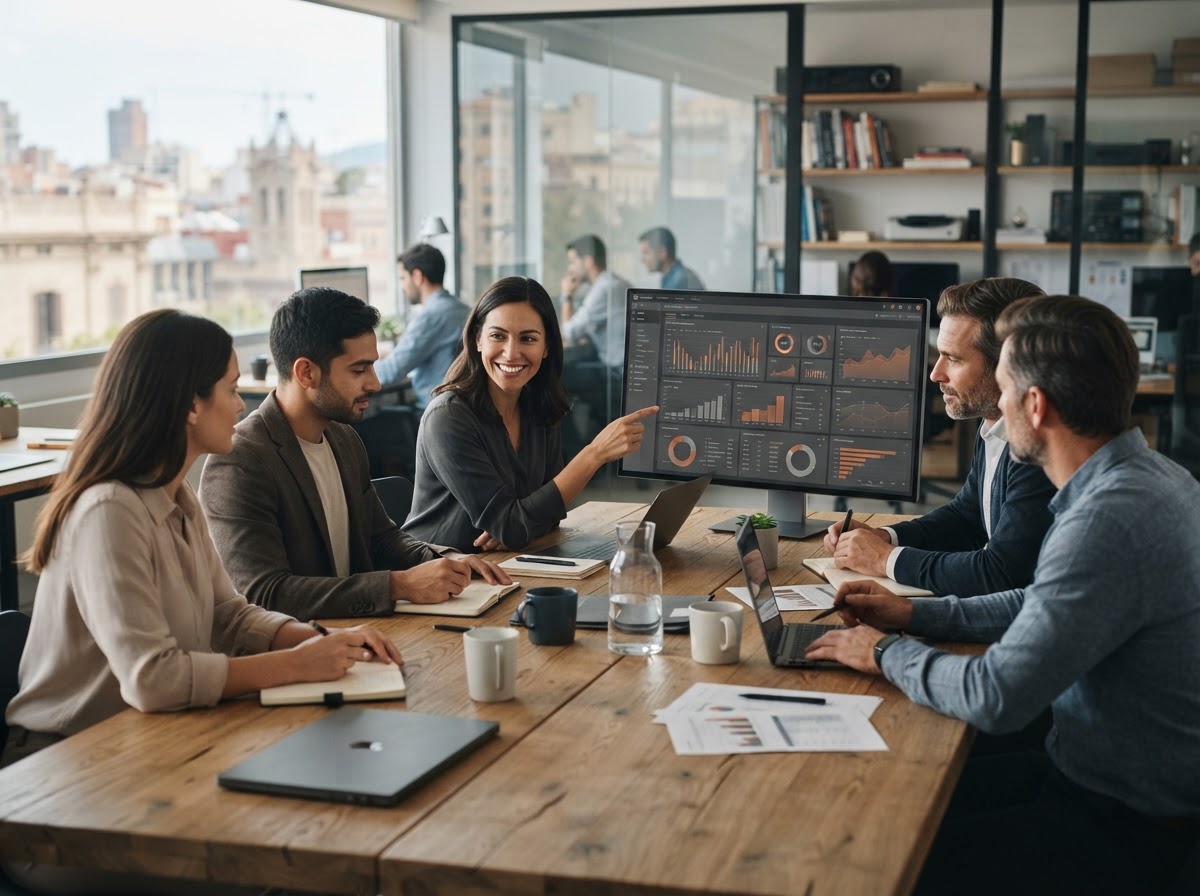Baluaria equipo analizando modelos de datos financieros